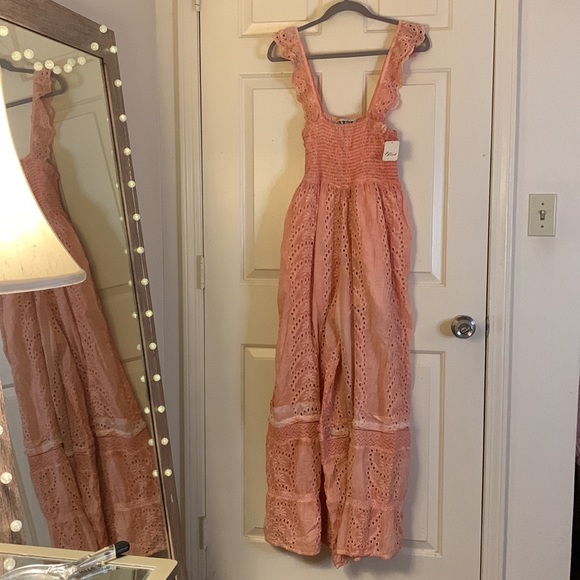 Free People x Barok Eyelet Jumpsuit - Picture 7 of 17